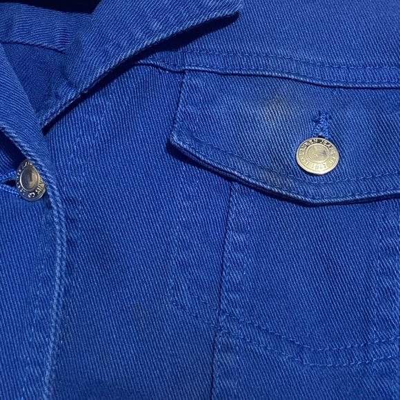Vintage Ralph Lauren Cobalt Blue Denim Jacket Women’s Large - Picture 10 of 10